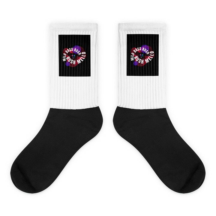 Rush Mello Socks (black & White) product image (1)
