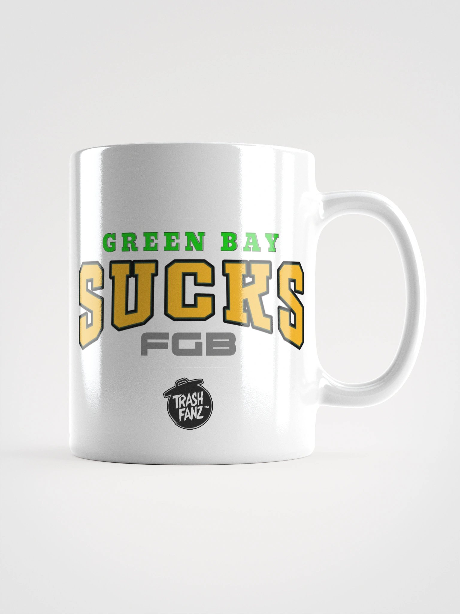 Green Bay Sucks Cartoon Mug | Green Bay Packers | Trash Fanz | NFL Rivals Locker product image (4)
