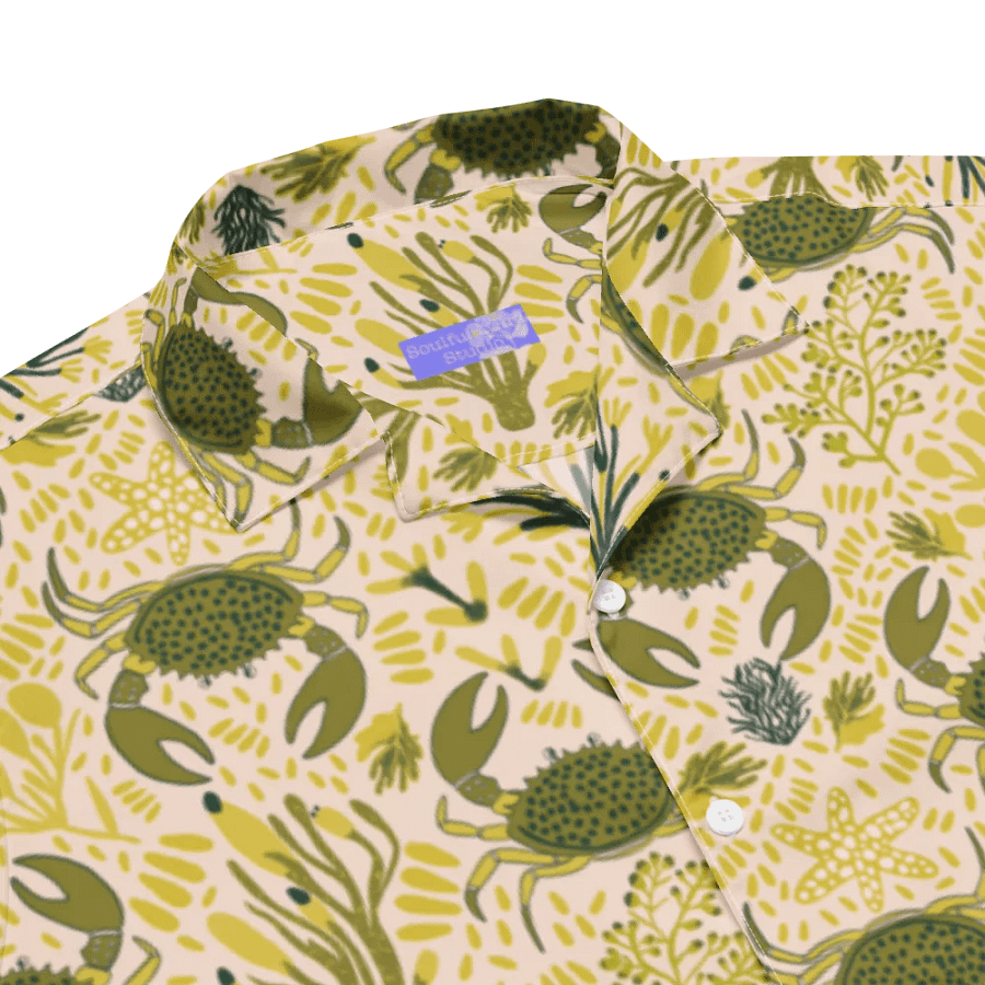 Tropical Crab Paradise Hawaiian Shirt product image (5)