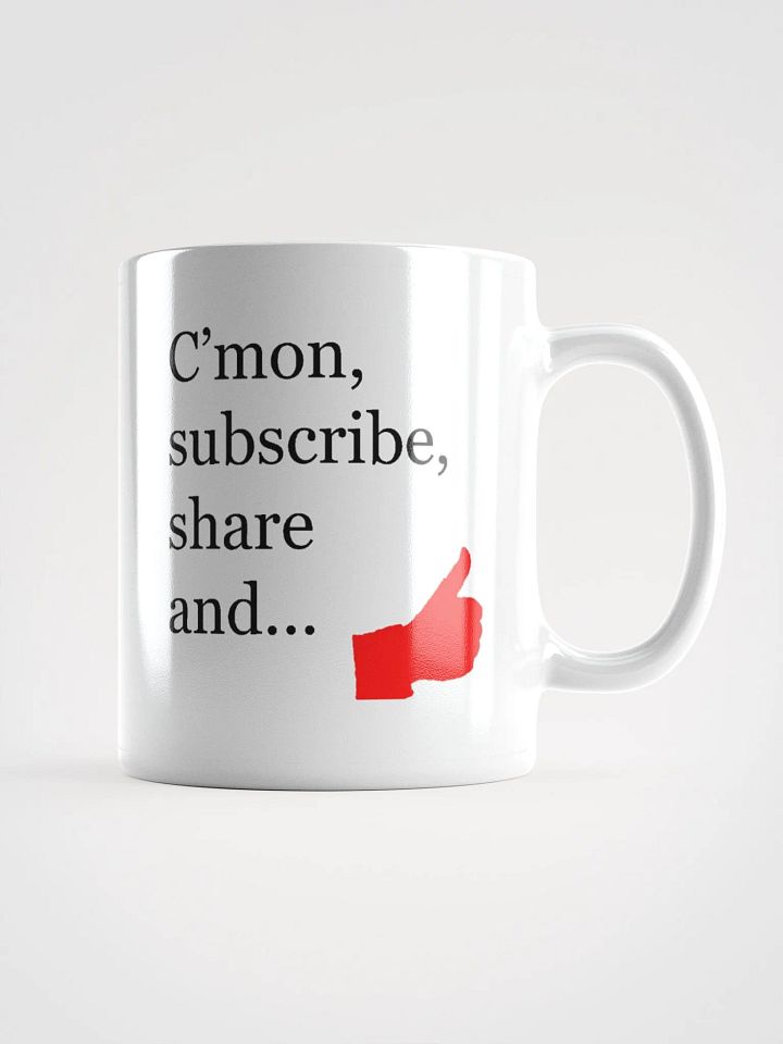 Provocative nudge to subscribe mug Left handers product image (2)