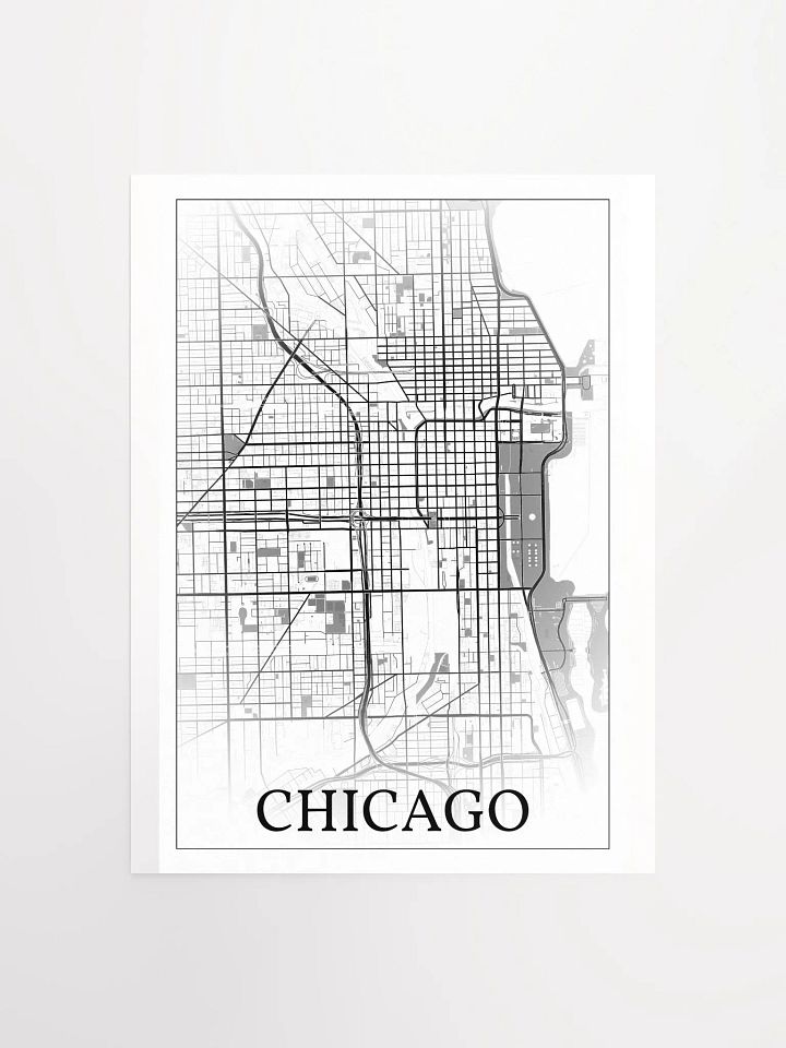 Chicago, Illinois, USA, city map print product image (4)