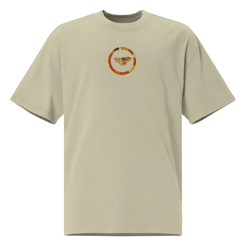 Moth AS Colour Premium Oversized Faded Embroidered T-Shirt product image (1)