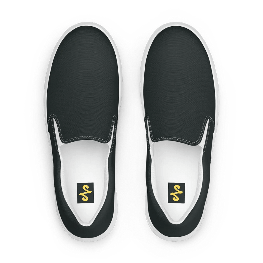 Women's Slip-On Canvas Shoes - Charcoal Gray product image (5)