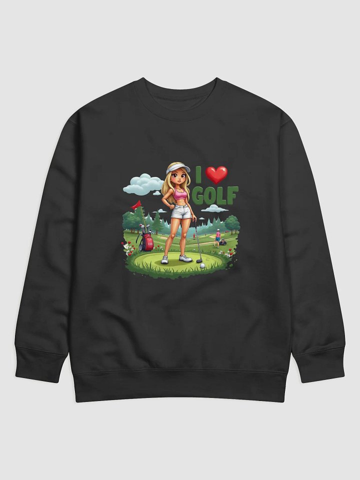 Golf Lover's Heart Premium Sweatshirt product image (1)