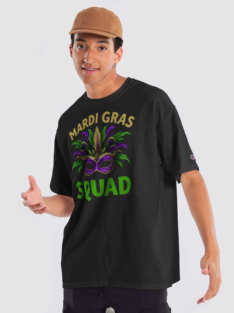 Mardi Gras Squad Feathers T-Shirt product image (5)