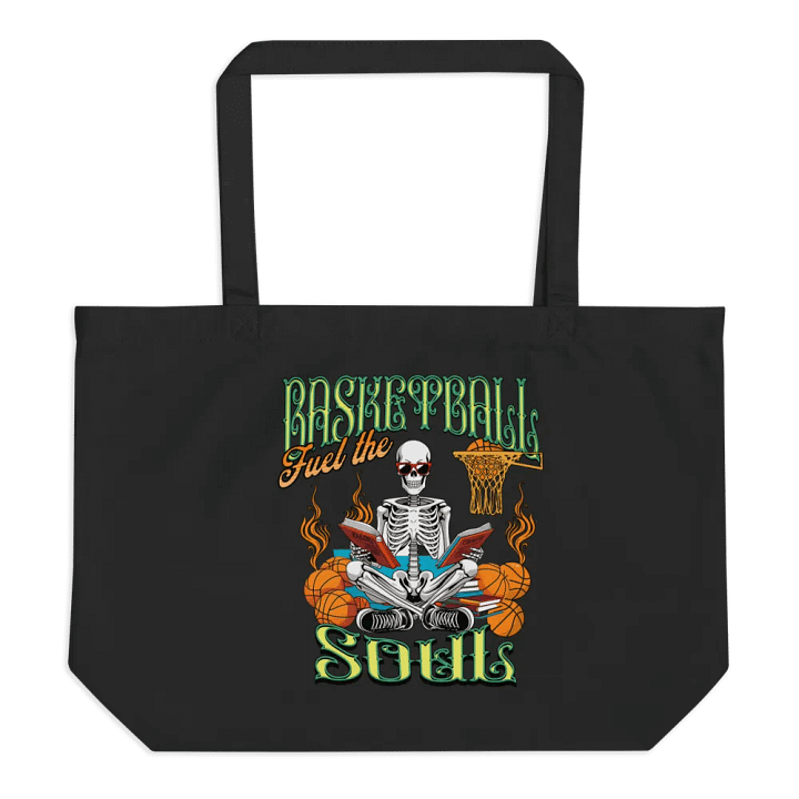 Basketball Fuel The Soul Skeleton Hoops Organic Tote product image (1)
