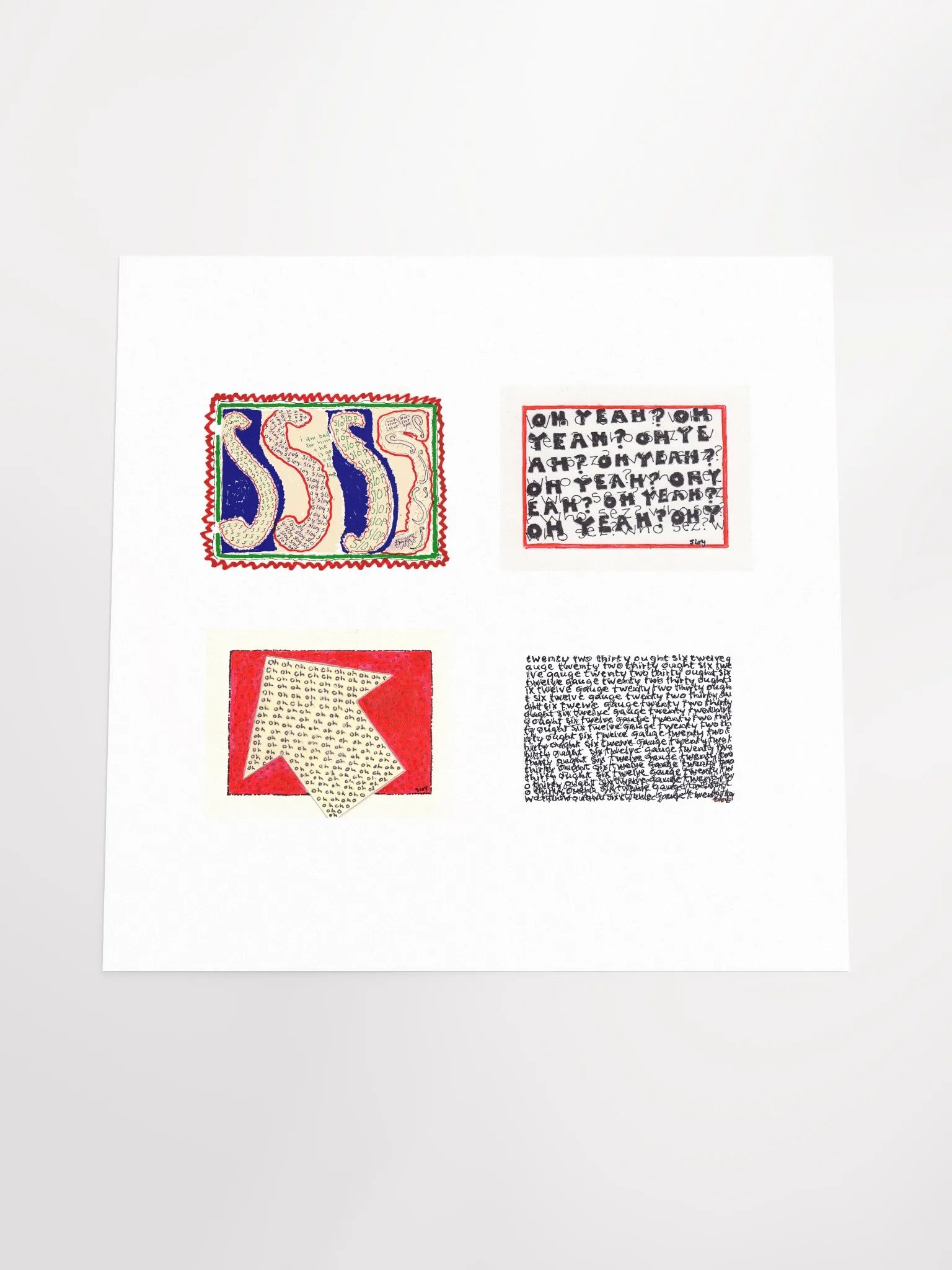 Build Your Own Four Panel Card Art (horizontal orientation) product image (2)