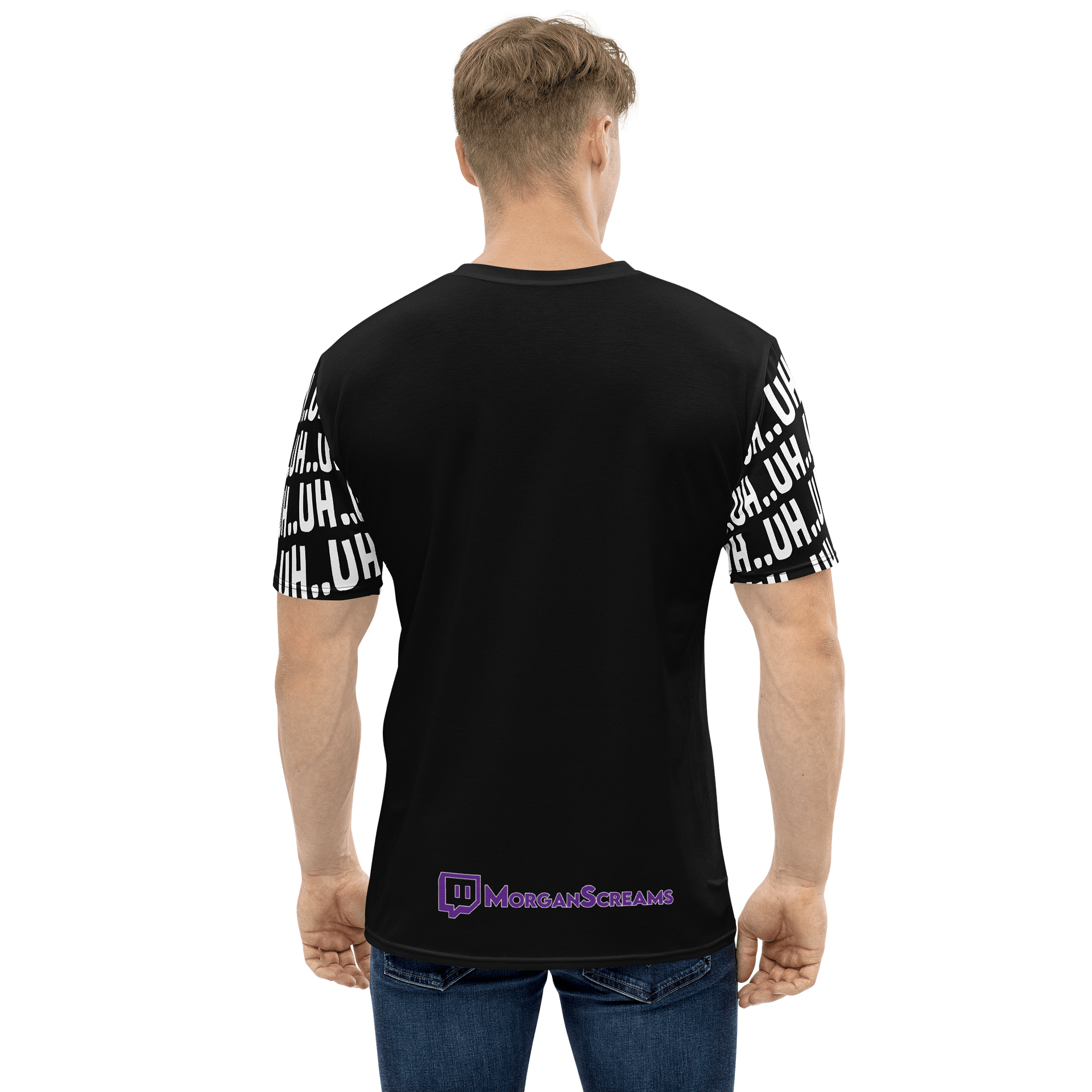 Uh..Uh..Uh All Over Print T-Shirt | Black product image (4)