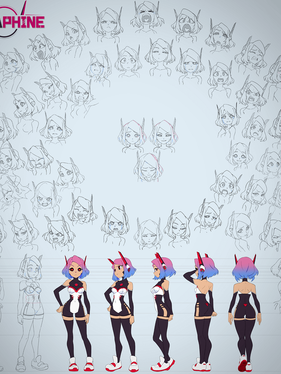 Xeraphine Official Character Sheet Poster product image (2)