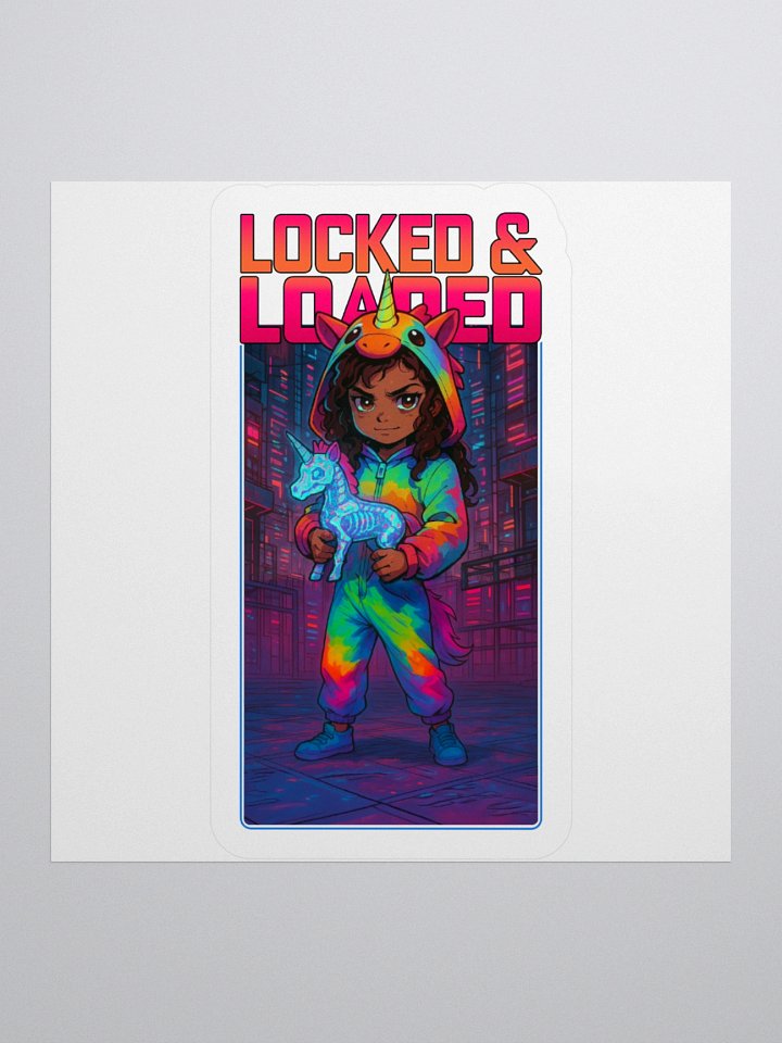 Locked & Loaded - Retro UnicornKid Cyberpunk product image (1)