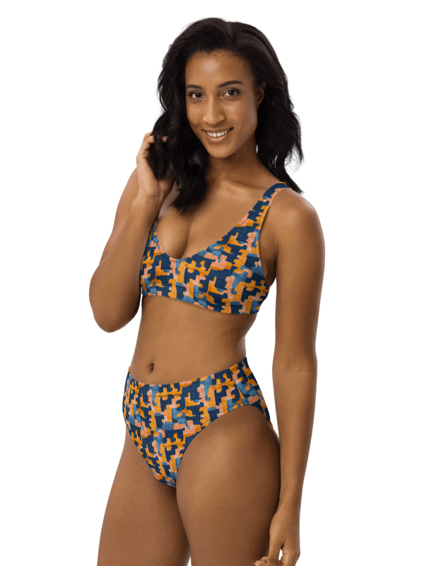 Flowing Shapes | Recycled High Waisted Bikini product image (4)