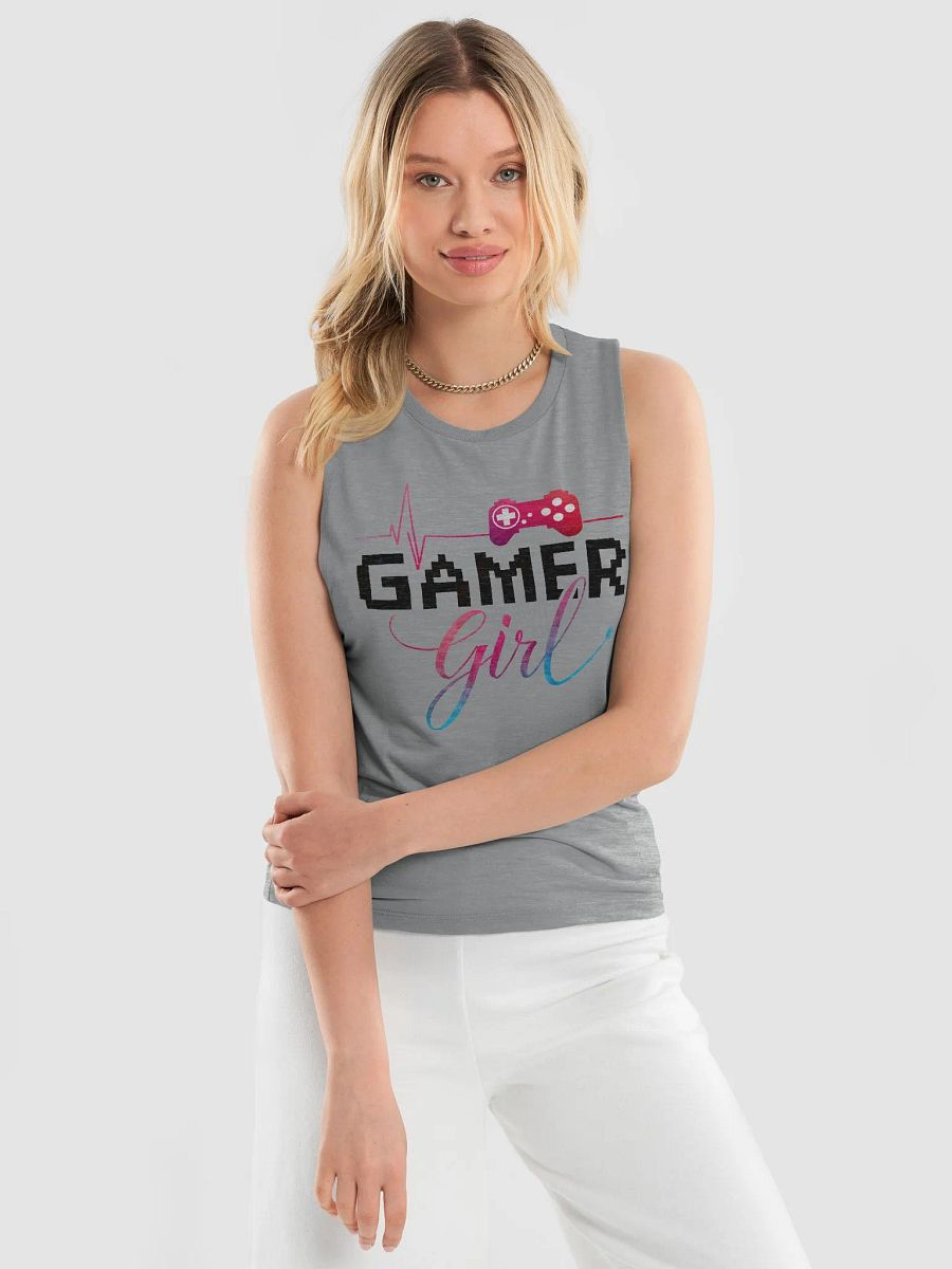 Gamer Girl Heartbeat Flowy Tank product image (13)
