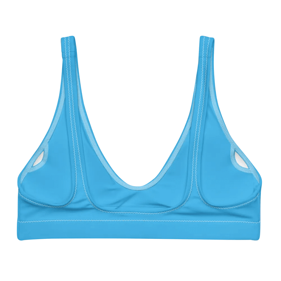 Blue Recycled Padded Bikini Top product image (4)