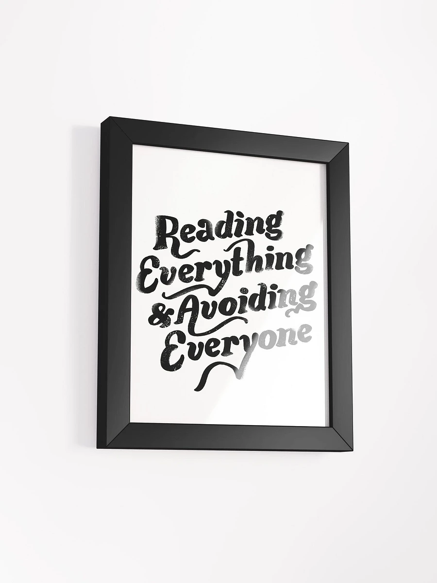 Reading Everything Framed Art Print product image (30)