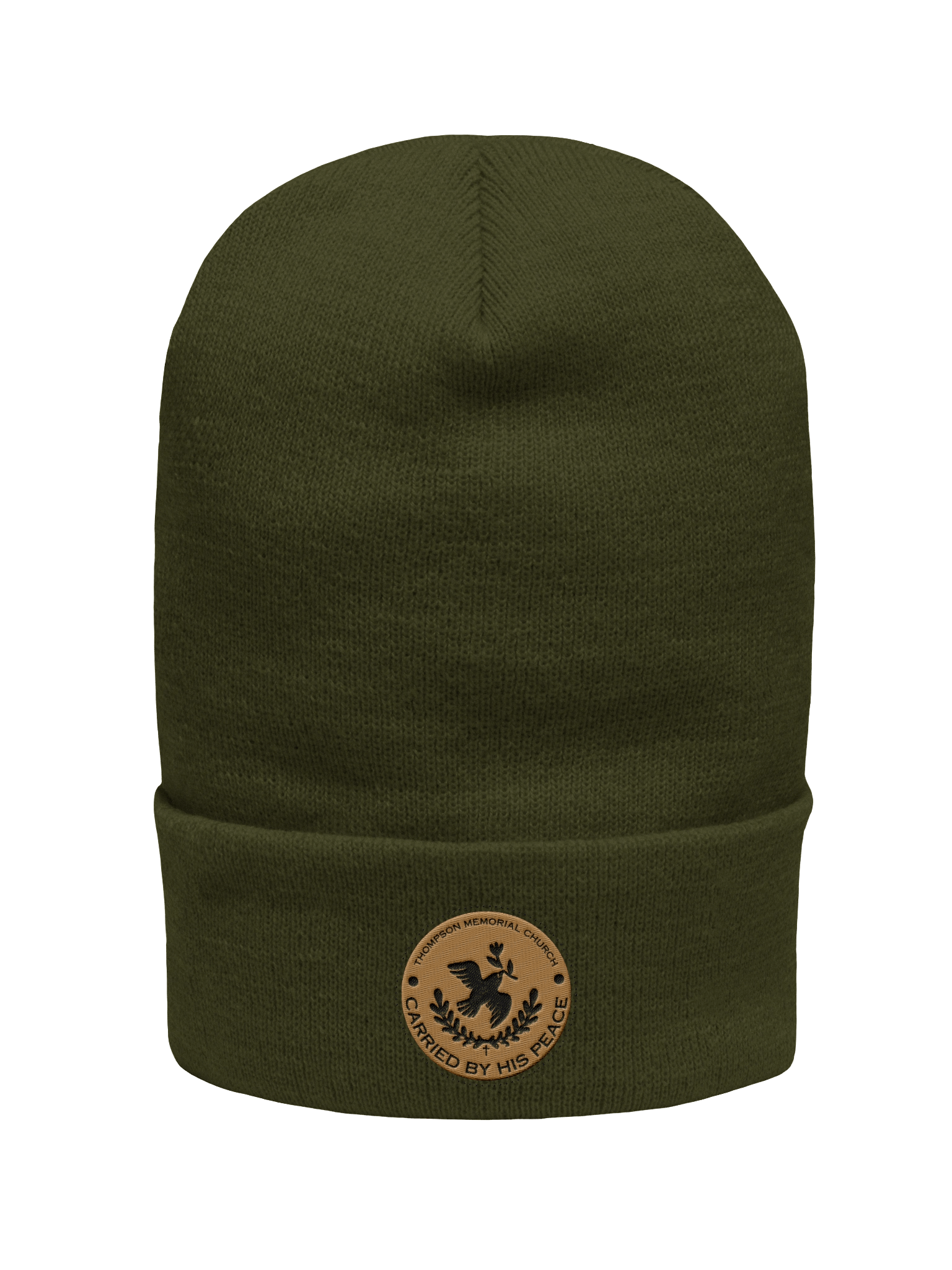 Carried By His Peace Winter Beanie product image (1)