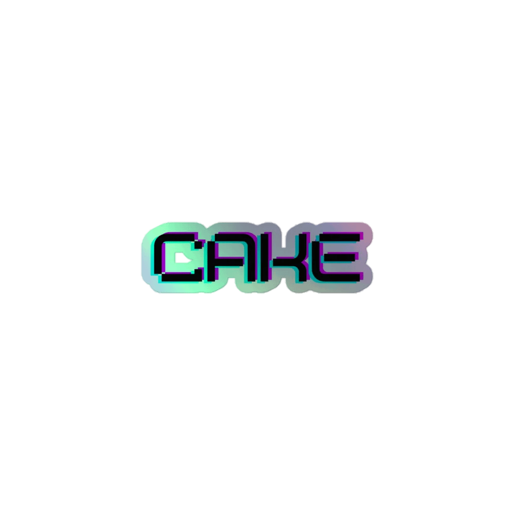 Cake Holographic Sticker product image (1)