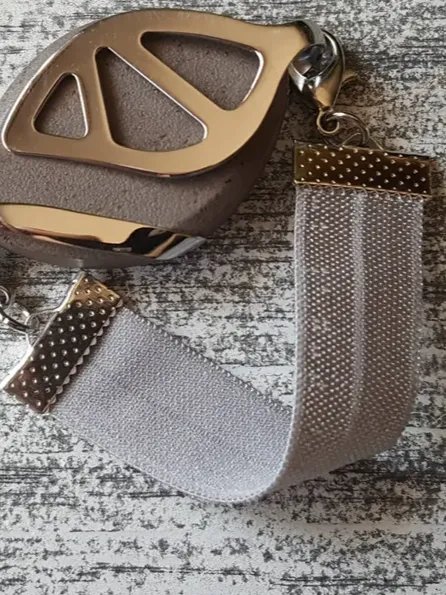 Gray Elastic Bracelet | Handmade Accessory for Bellabeat Leaf Urban & Ivy product image (2)