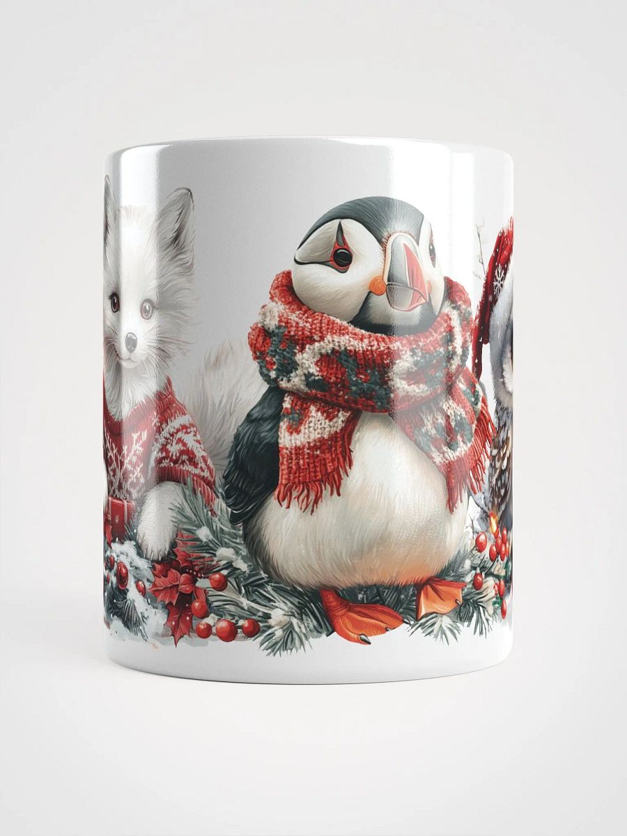 Festive Artic Friends White Glossy Mug product image (5)