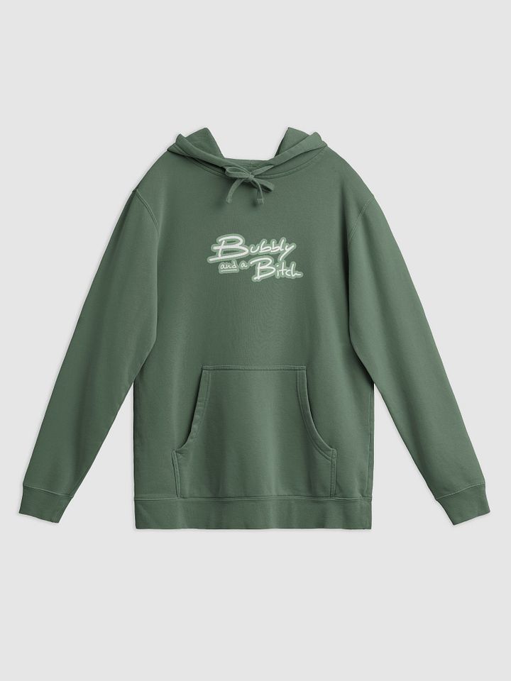 Bubbly and a B*tch (lined design, #96B697) printed pigment hoodie product image (2)