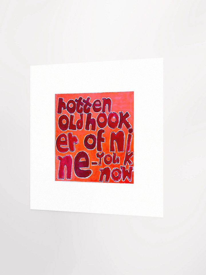 Rotten Old Hooker Print product image (3)