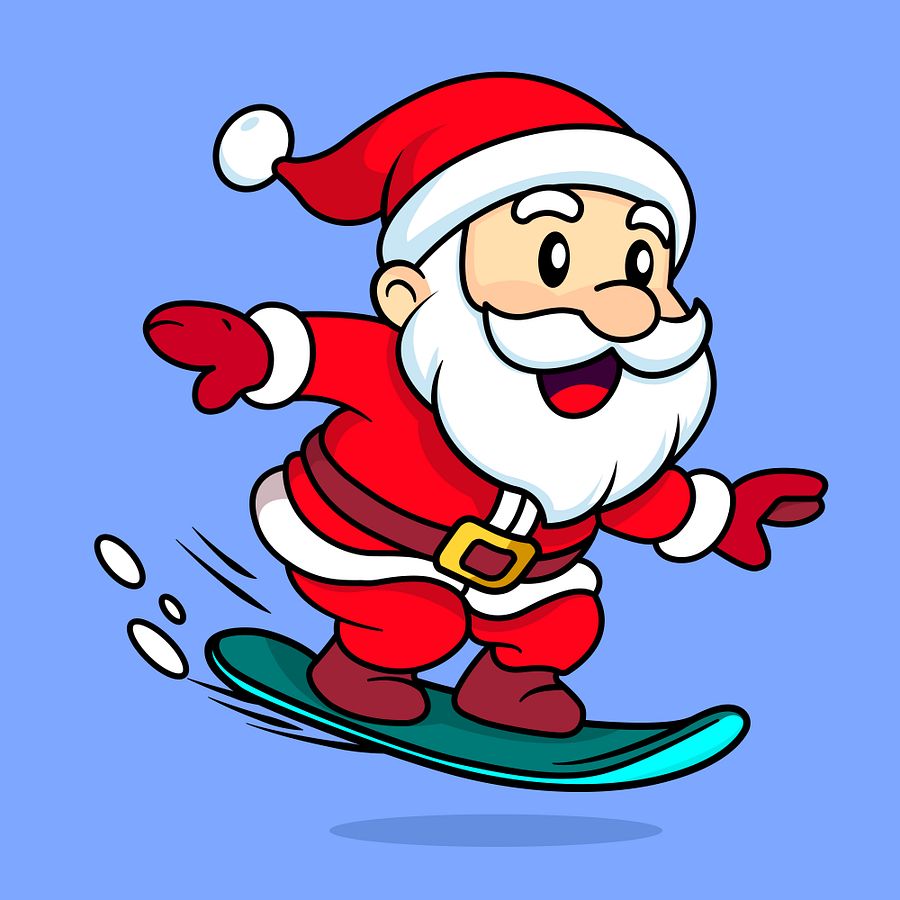 Winter Santa Claus Cartoon Character product image (1)