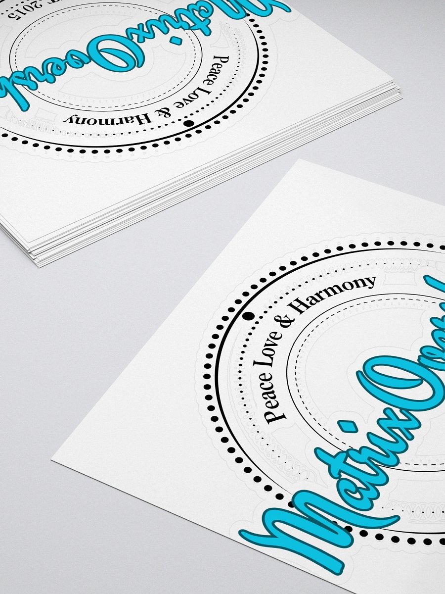 5.5 x 5.5 Peace Love & Harmony Sticker product image (4)