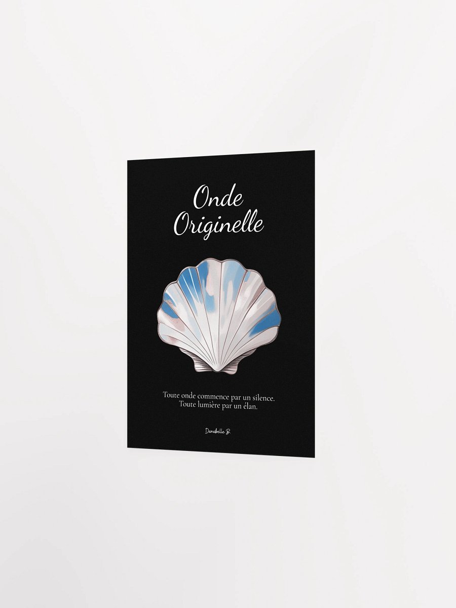 Poster artistique - Coquille Saint-Jacques - Onde Originelle - Cadeau Déco Energie Vibratoire product image (2)
