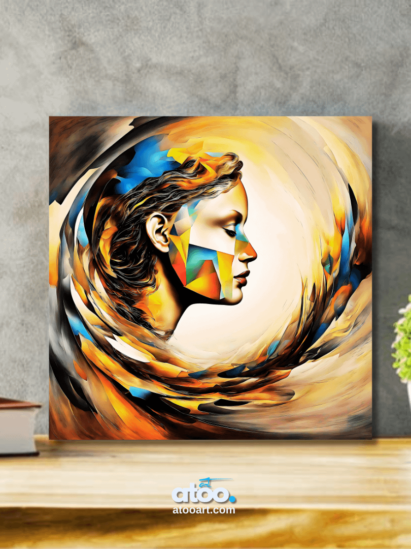 Understanding Women | Vortex of Thought | Canvas Artistic Painting product image (3)