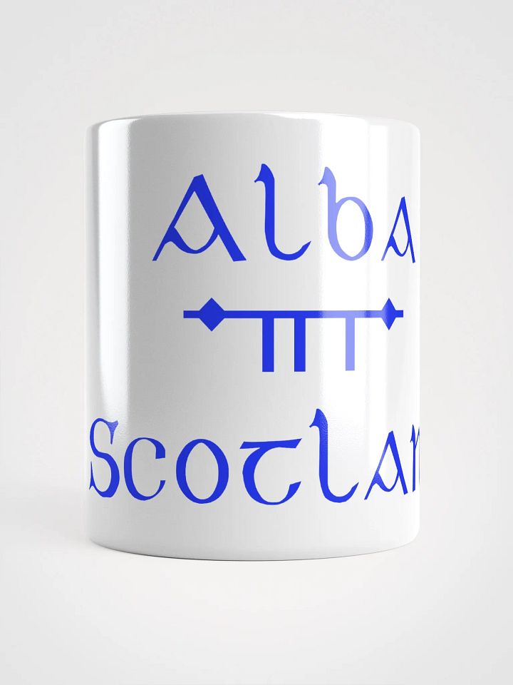 Scotland/Alba Scholastic style Ogham White Glossy Mug product image (1)