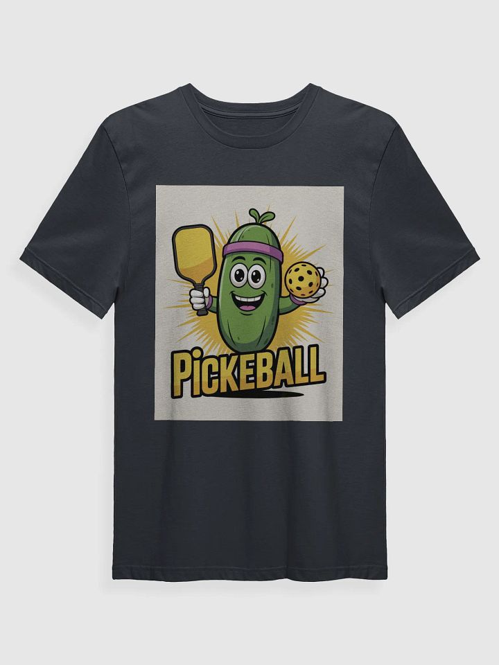 Funny Pickleball Shirt – Cartoon Pickle Character with Paddle & Ball product image (6)