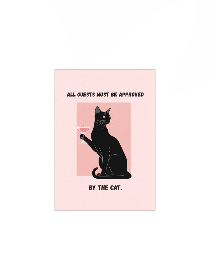 Whimsical Cat Approved Matte Poster product image (1)