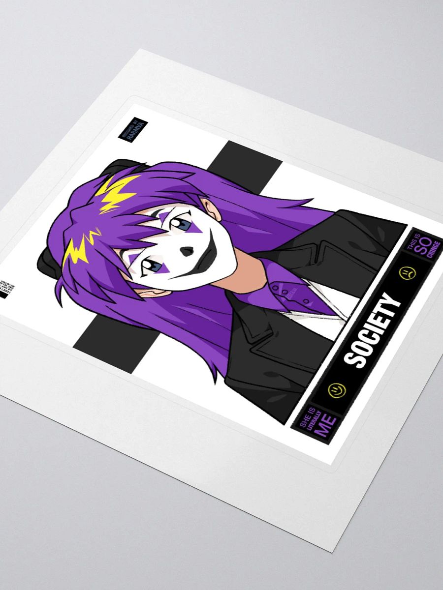 Woker Non-Binary SOCIETY Sticker with Background product image (3)