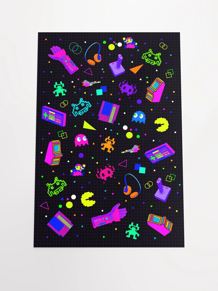 8-Bit Memories 12x18 Fine Art Print product image (1)