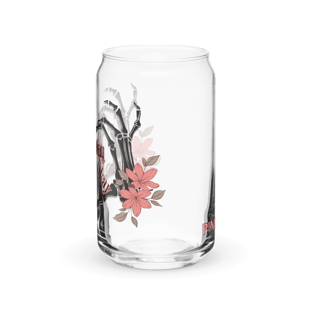 It's Okay to not be Okay pinkyafterdark Glass Can product image (3)