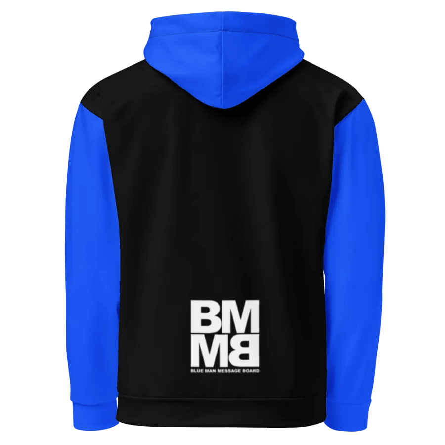 Blue Man Fans Hand Print Unisex Hoodie product image (3)