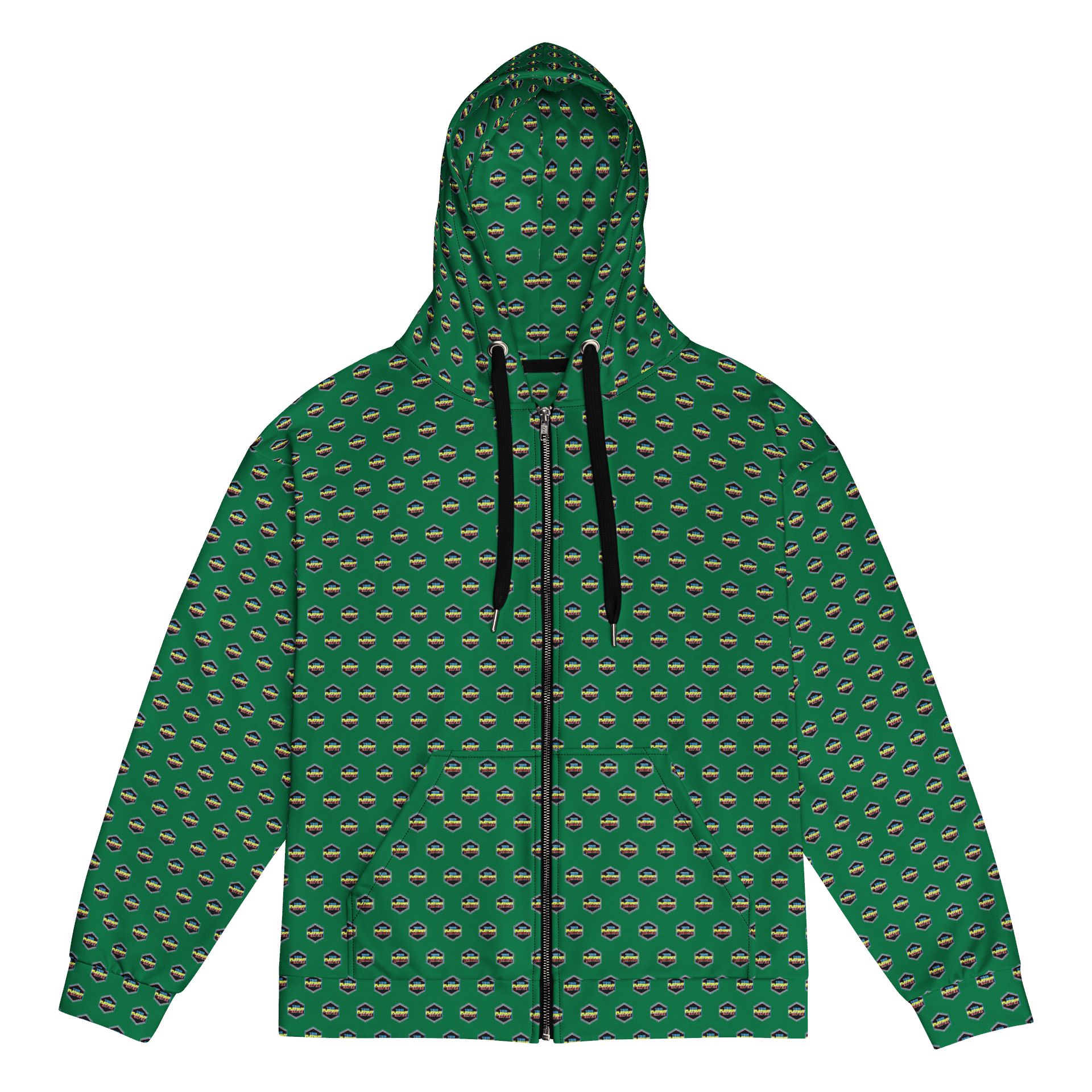 TFOT All-Over Lemon Hex Green Zip Jacket product image (1)