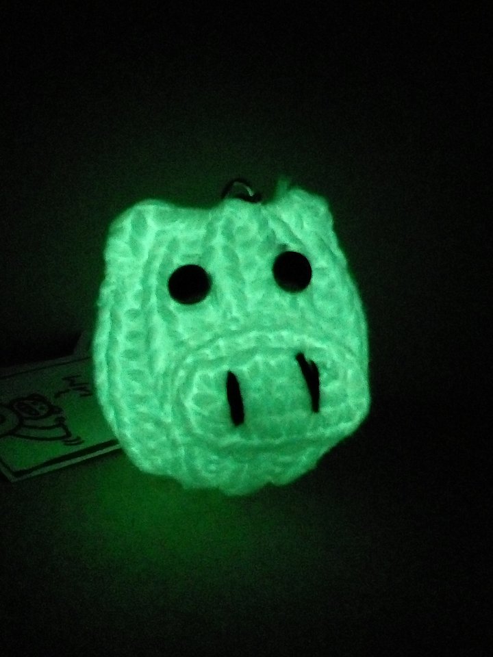 Fluorescent Pupsie Head Keyring - Pupsies! product image (2)