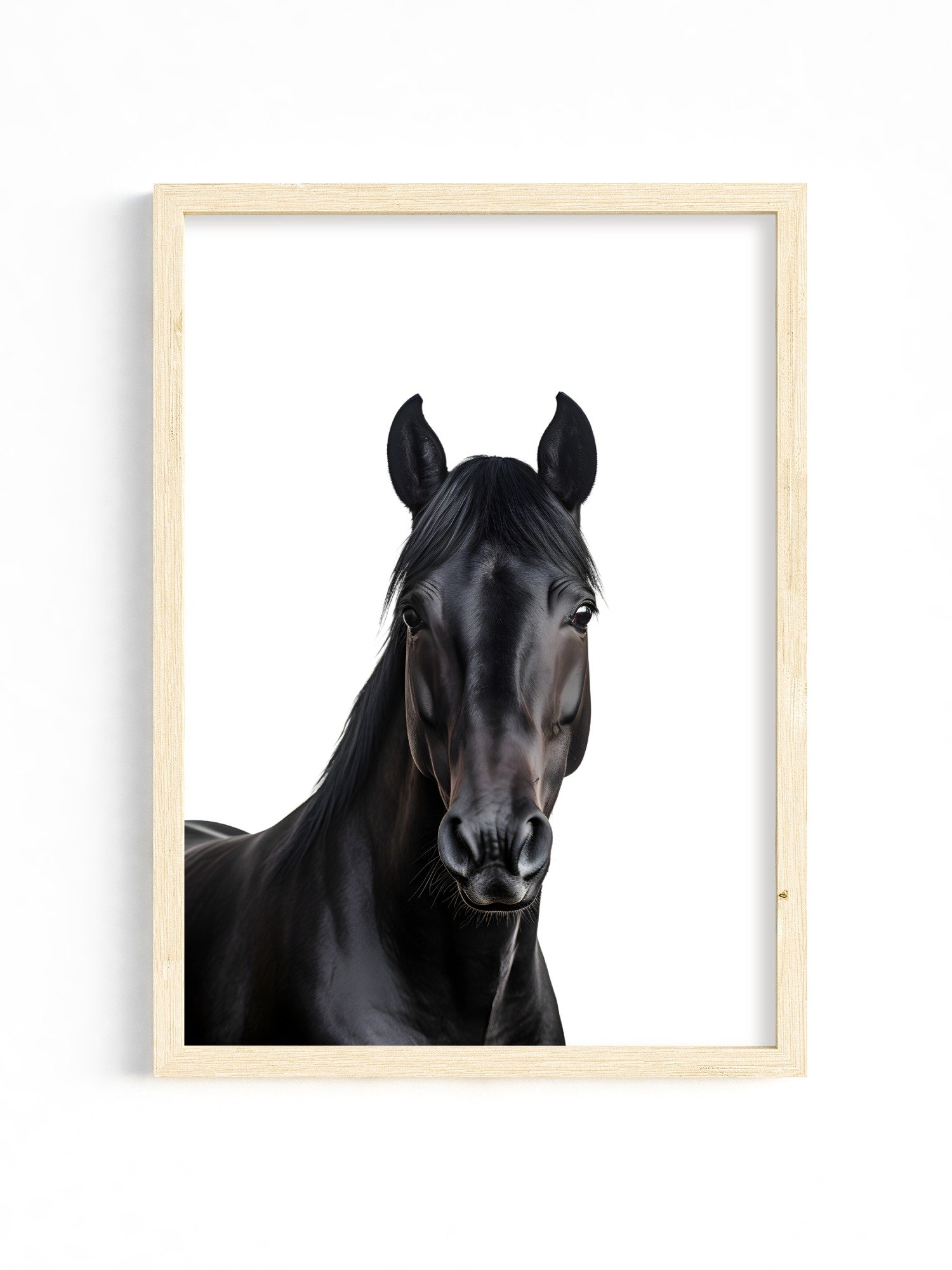 Farm Animal Black Horse Wall Art product image (34)