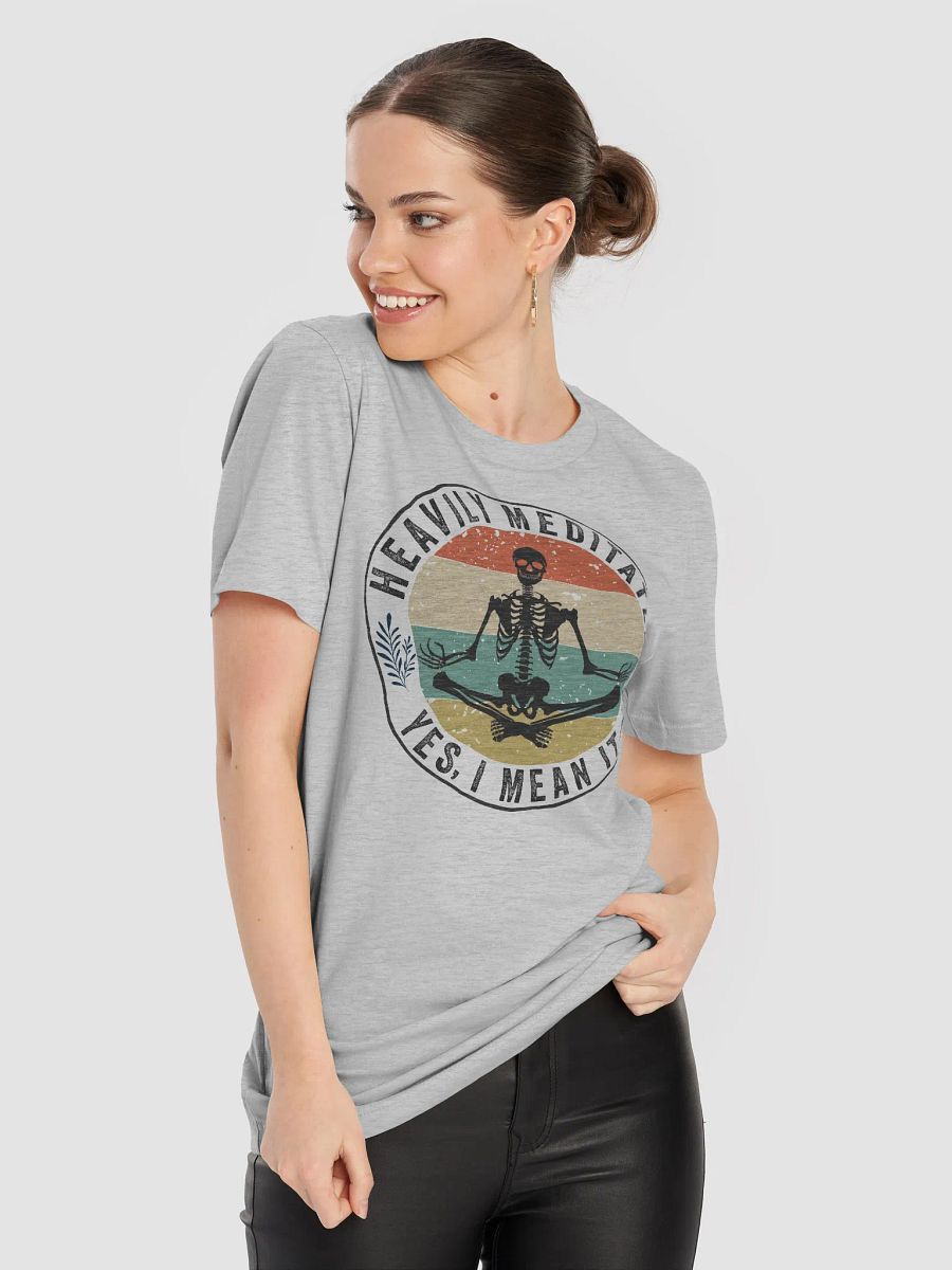Heavily Meditated Skeleton T-Shirt product image (4)