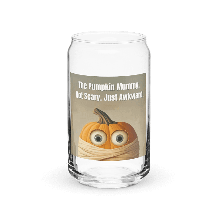 The Pumpkin Mummy Can- Shaped Glass product image (1)