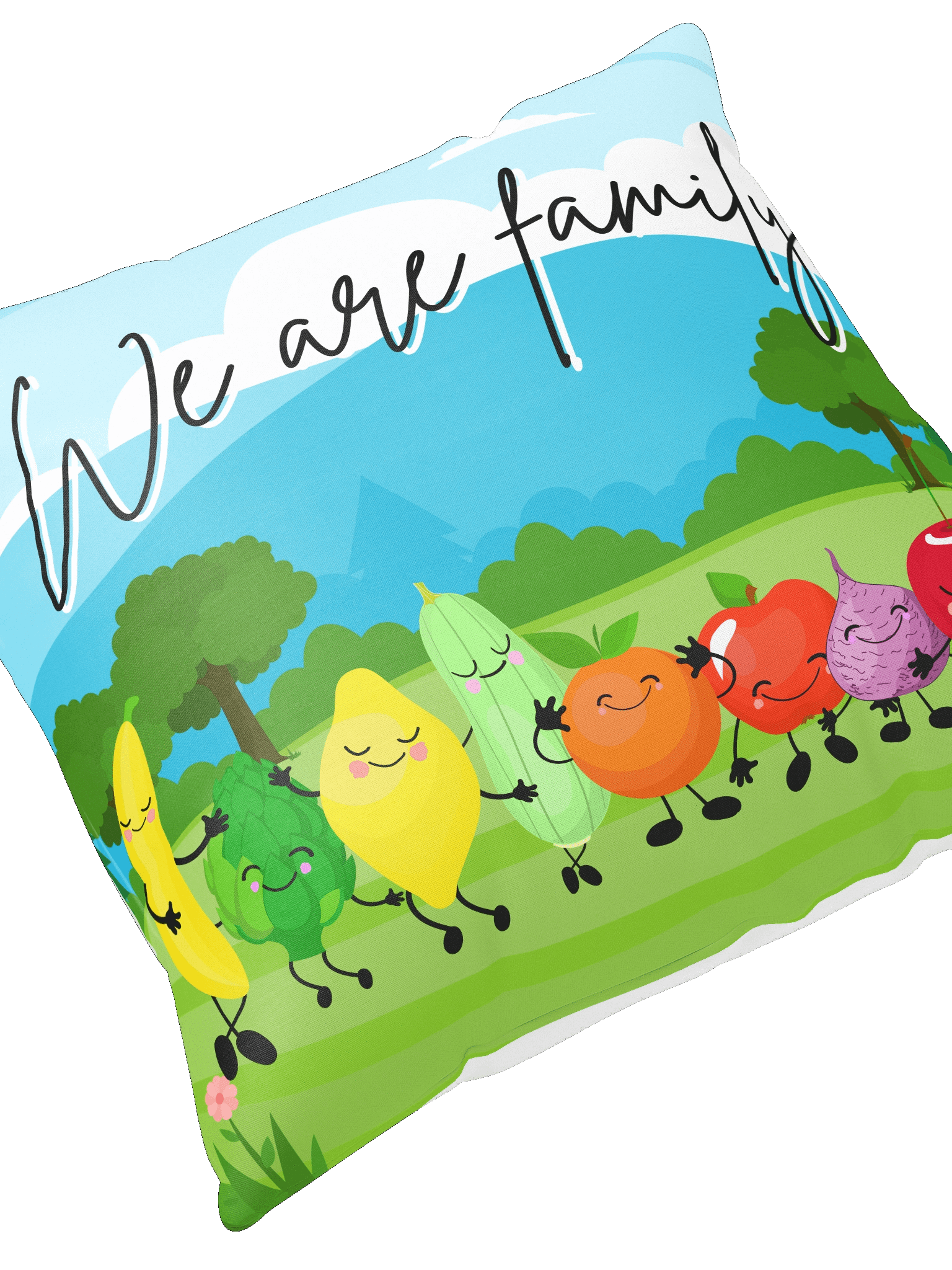 We are family Double-sided Winter and Summer Throw Pillow product image (2)