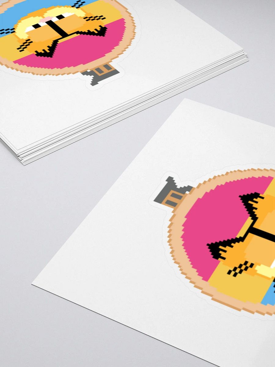 Garfield cross stitch sticker (pansexual) product image (4)