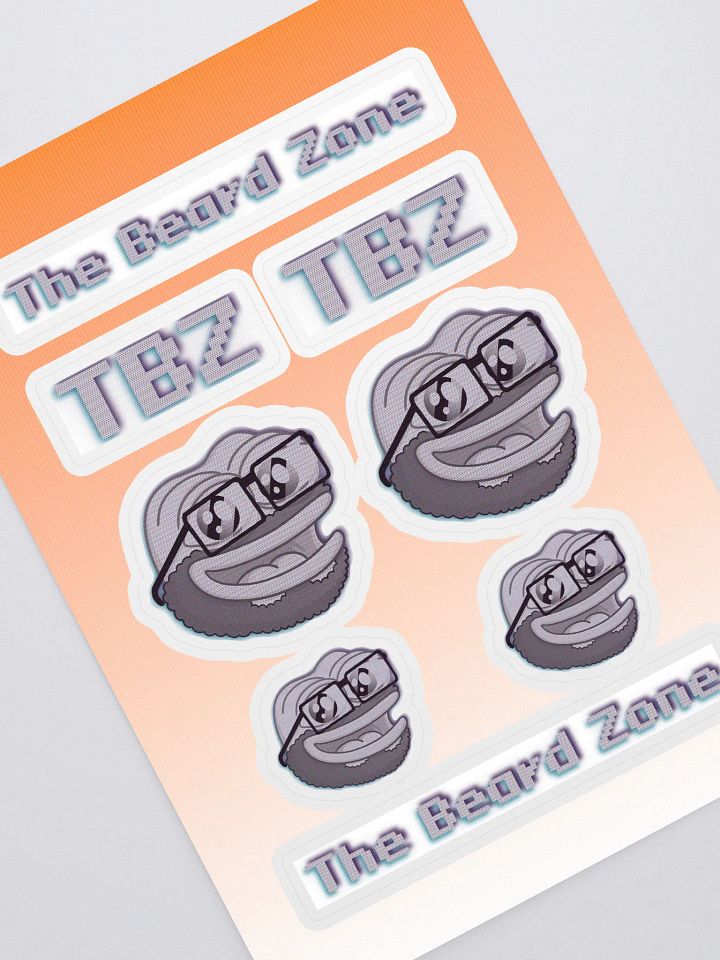 CRT Pepe Chad Sticker Sheet product image (1)