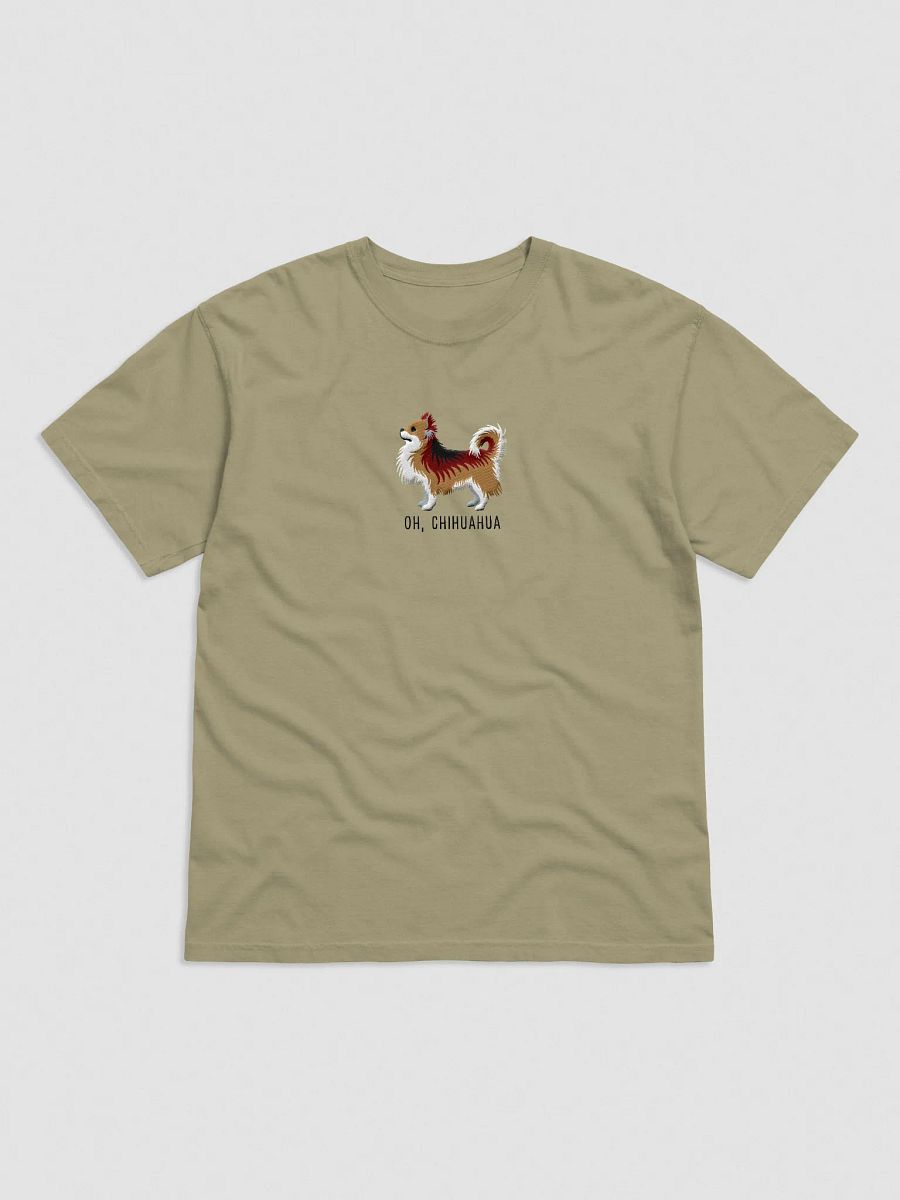 Oh, Chihuahua T-Shirt(Embroidered) of a Longhaired Chihuahua(Sable) product image (9)