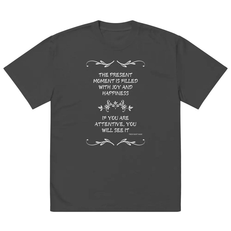 001-Mindfulness Premium Oversized Faded Black T-Shirt product image (7)