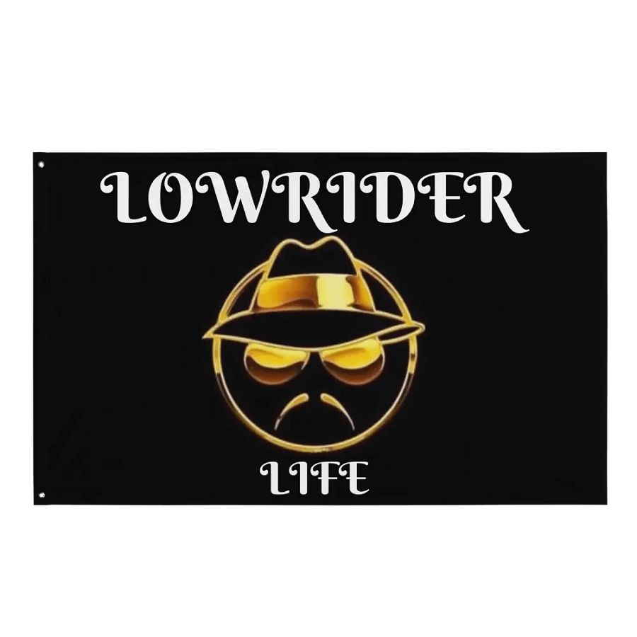Golden Lowrider Life Flag product image (1)