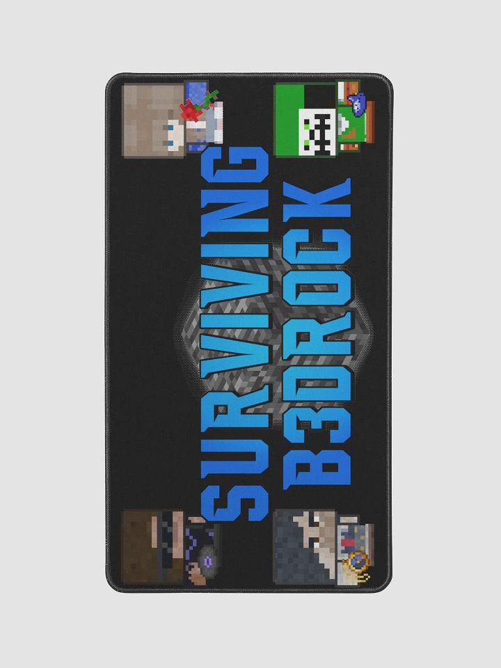 Surviving Bedrock 12"x22" Desk Mat product image (1)