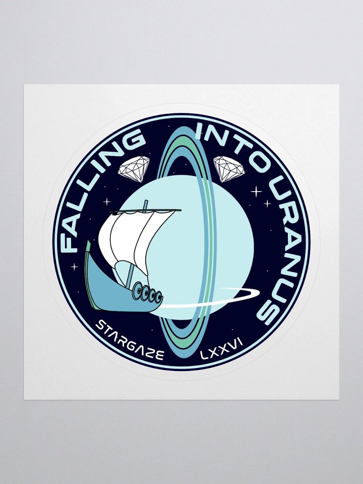 FALLING INTO URANUS STICKER product image (1)