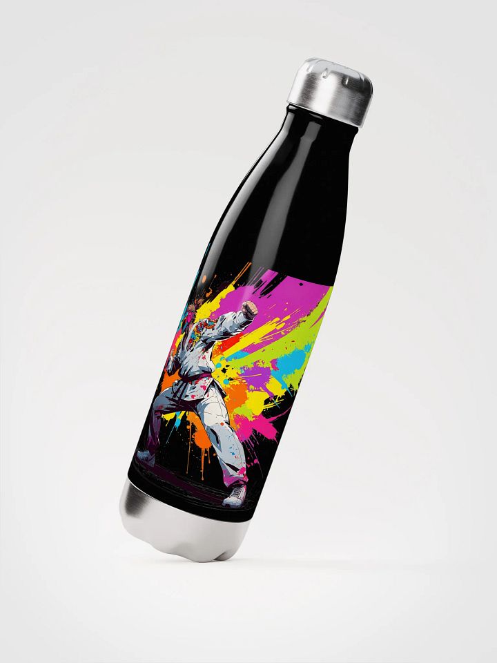 Stainless Steel Water Bottle ( D_0144_Color Kick Taekwondo Boy of the Streets ) product image (3)