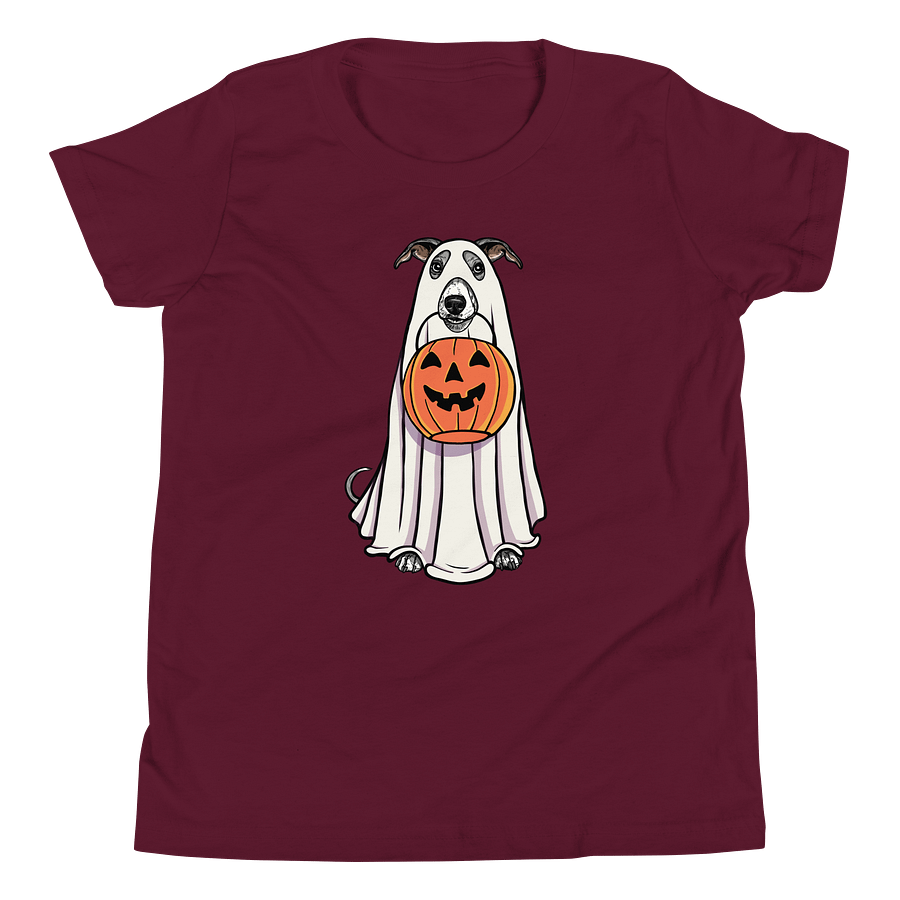 Halloween Whippet(Blue & White) Youth T-Shirt product image (5)